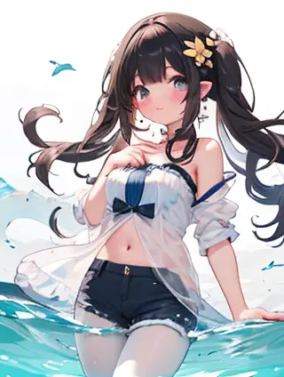 夏日妆容与婴儿：一场视觉与情感的双重盛宴